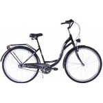 Mestský bicykel 28 Fuzlu Nevada S-3 Čierna lesklá